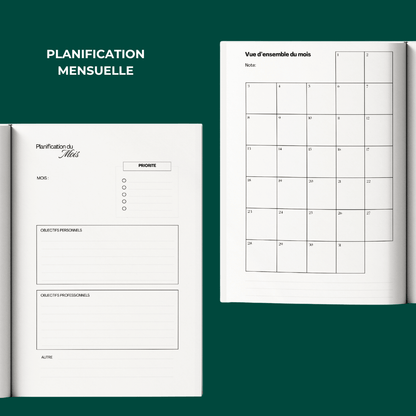 Productivité Sans Forcer - LE planner qui t'apprends vraiment comment optimiser ton temps