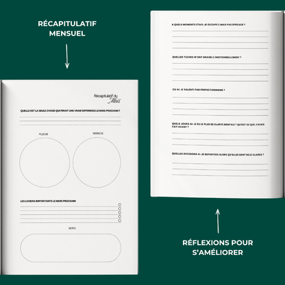 Productivité Sans Forcer - LE planner qui t'apprends vraiment comment optimiser ton temps