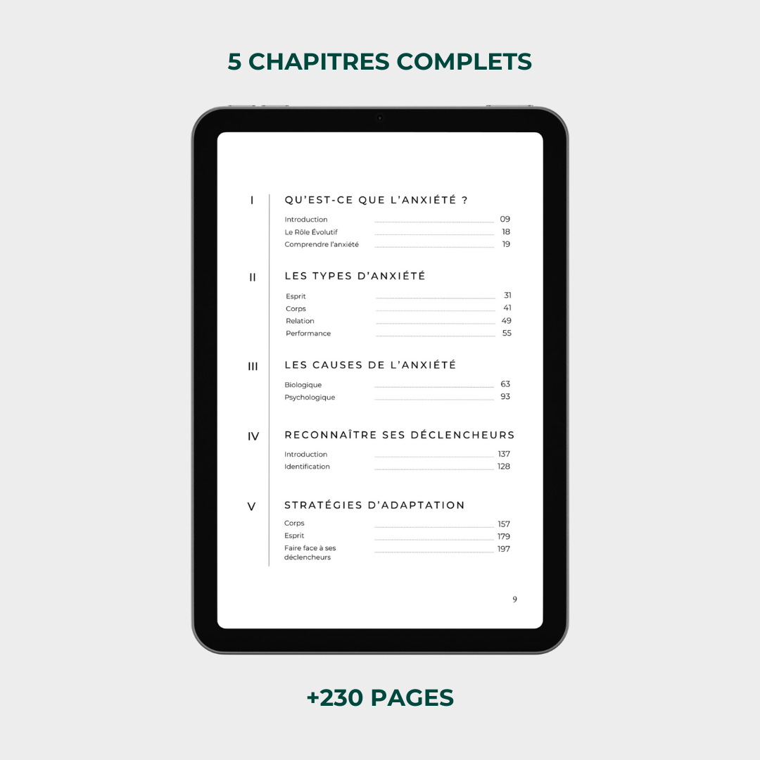 La Vie Après l'Anxiété Digital - Format Digital