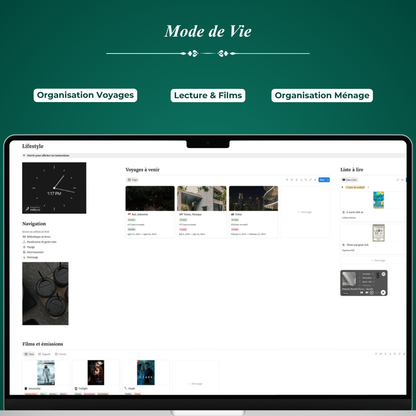 Planificateur de Vie - Template Notion