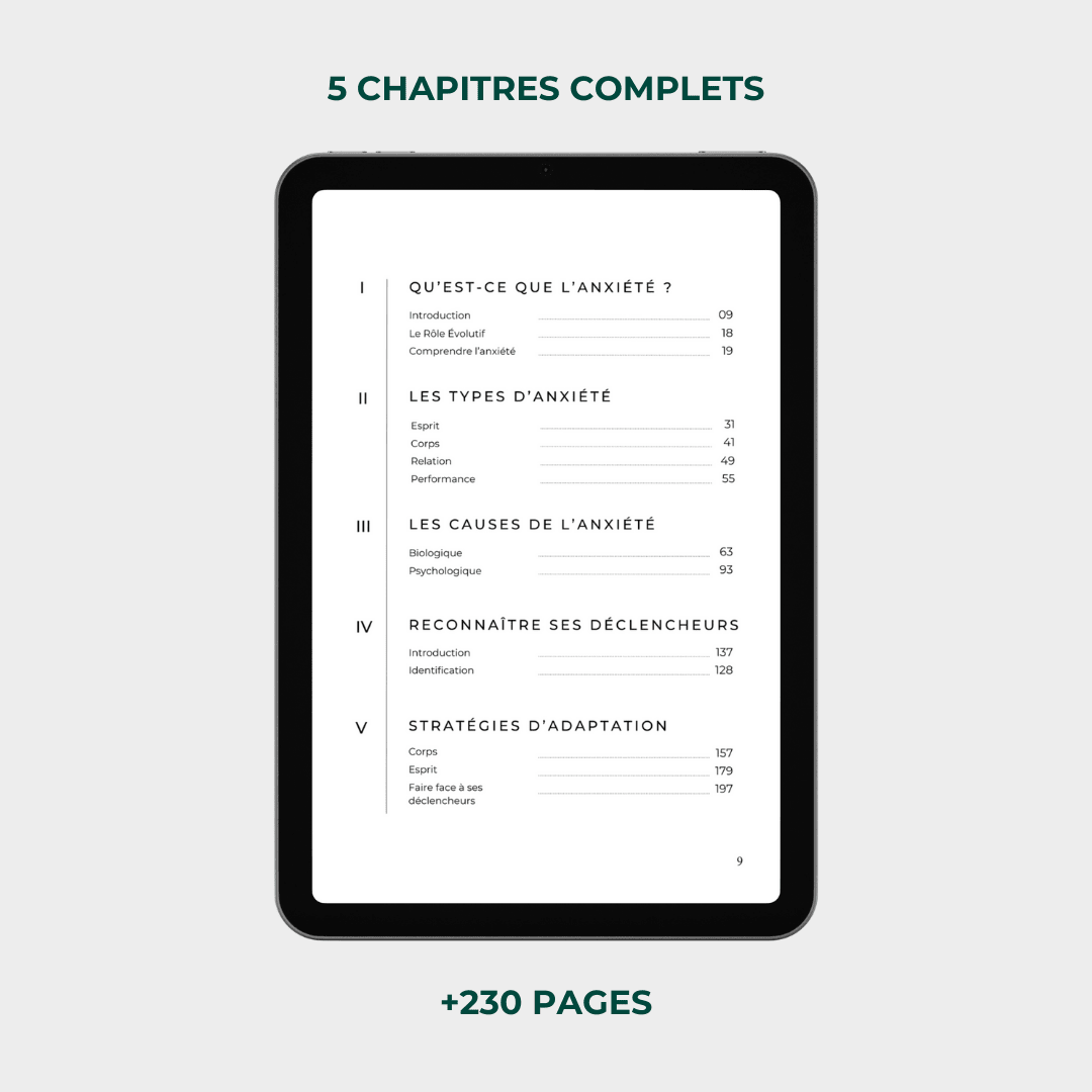 La Vie Après l'Anxiété Digital - Format Digital