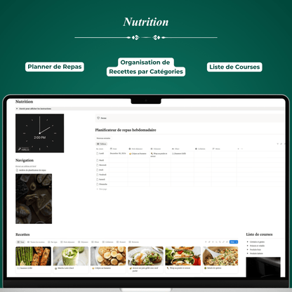 Planificateur de Vie - Template Notion