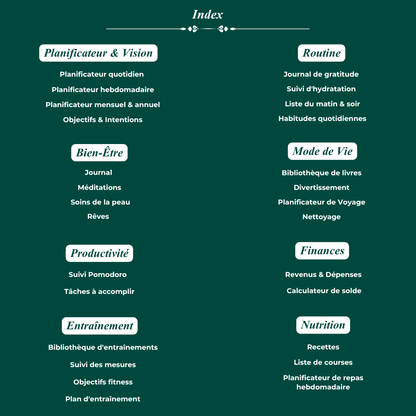 Planificateur de Vie - Template Notion