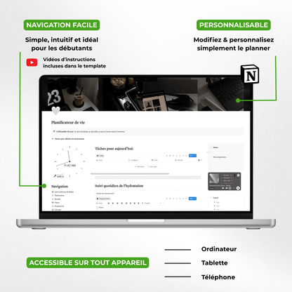 Planificateur de Vie - Template Notion