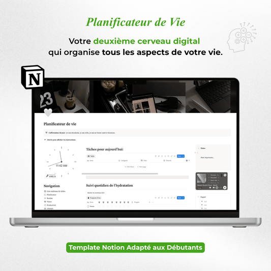 Planificateur de Vie - Template Notion