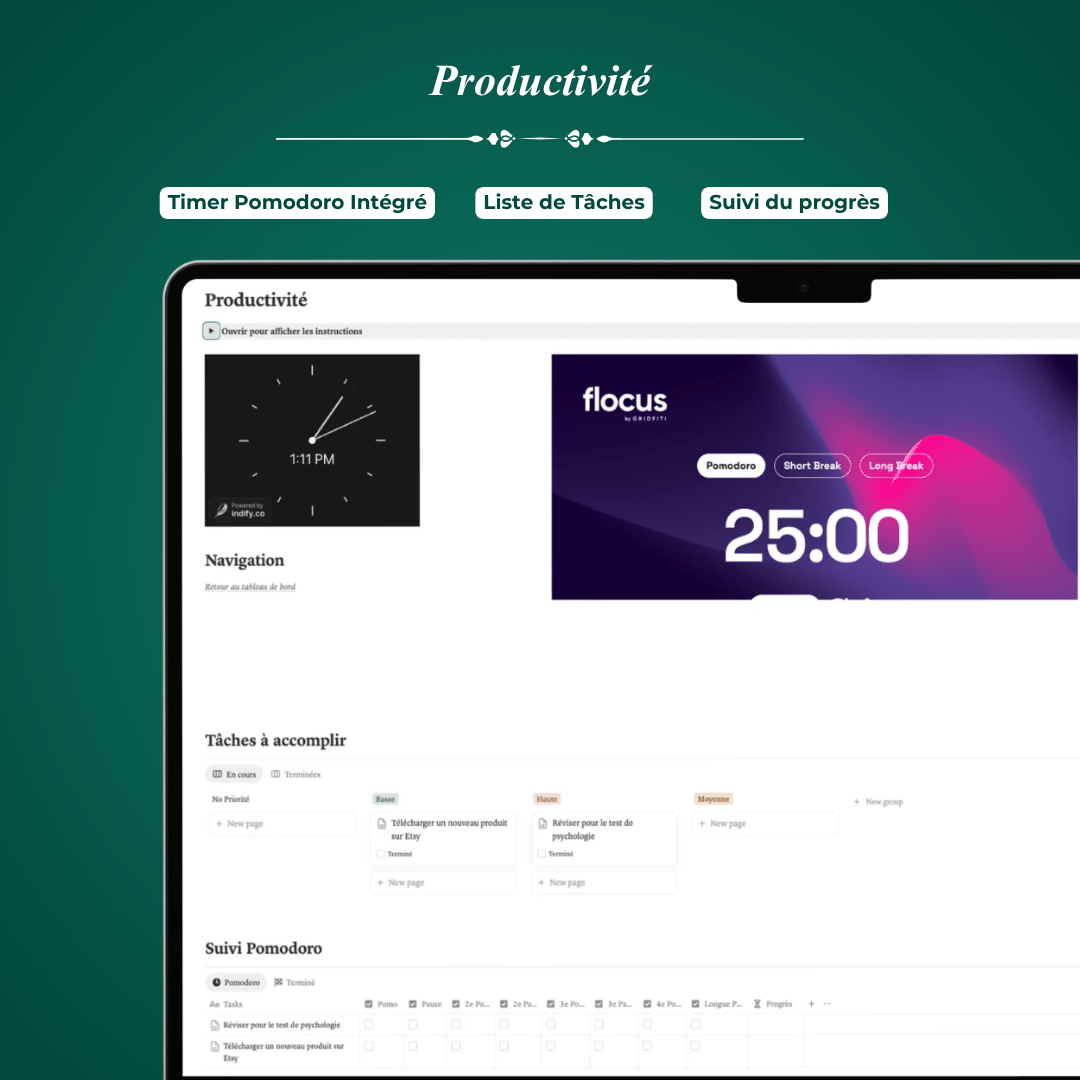 Planificateur de Vie - Template Notion