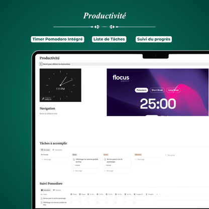 Planificateur de Vie - Template Notion