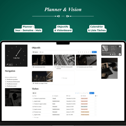 Planificateur de Vie - Template Notion